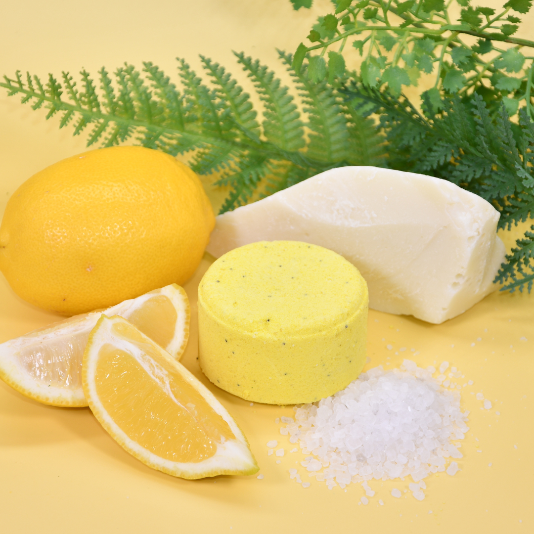 Lemon and Poppy Seed Bath Bomb